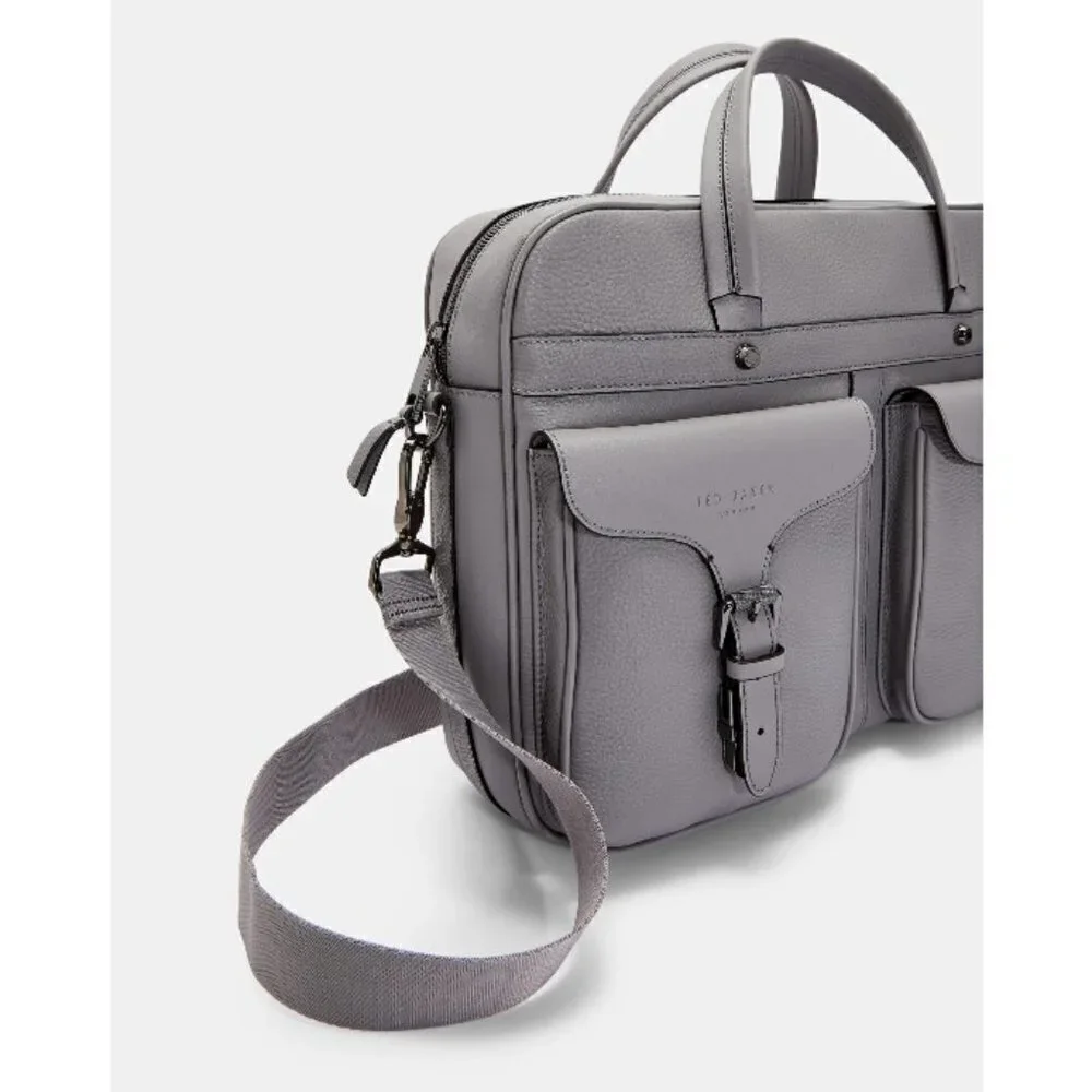 💕TED BAKER LONDON💕 Forsee Leather Briefcase Laptop Bag NWT